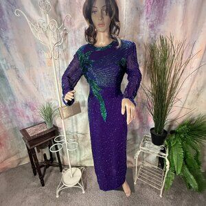 VTG📌 Raiment Fashion Richly Beaded Mother Bride/ Groom - Formal - Gala Dress